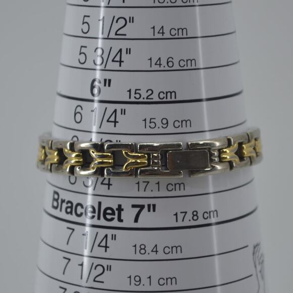 Vtg Anne Klein II Wristwatch Career White Bezel Two Tone OS - Picture 6 of 12